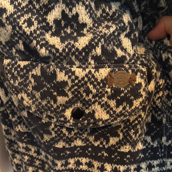 Denim & Supply Ralph Lauren Black and Cream Puffer Coat - Picture 10 of 11